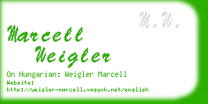 marcell weigler business card